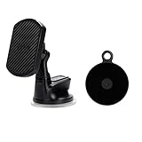 PITAKA Magnetic Windshield Car Mount[Suction Cup Magmount]-Premium Luxury 360 Degree Rotation Suction Cup Phone Holder for Smartphones
