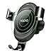 Wireless Car Charger,Yooyo 10W Fast Charge Car Mount Adjustable Gravity Air Vent Phone Holder Compatible with iPhone Samsung & Qi Enabled Devices Includes Dual Car Charger (Black)