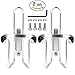 Reehut Bike Water Bottle Cages (2-Pack), Lightweight Aluminum Alloy Bicycle Water Bottle Holder Brackets for Outdoor Activities - Silver