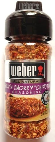 Weber Bold'N Spicy Chipotle Chicken and Pork Seasoning 2.50 oz. (Pack of 2) by Weber Seasoniing