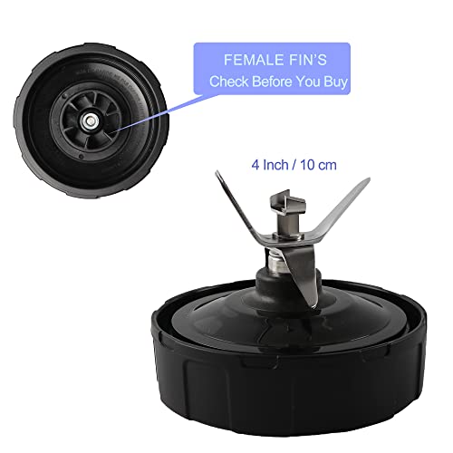 6Fin Ninja Blender Blade Replacement Parts Female Fins Blade