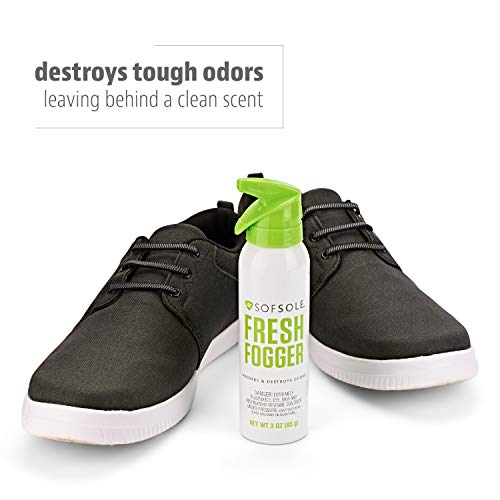 Sof Sole Fresh Fogger Shoe, Gym Bag, and Locker Deodorizer Spray, 3