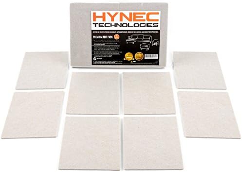 Hynec Premium Furniture Felt Pads Set Self Adhesive Stick On Floor Protection (8 Large Pieces Set)