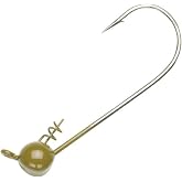 Owner American Corp Shaky Head Fishing Hook (Brown, 4-Pack, Needle Point)