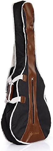 Thick Metal Zipper Anti-Cut Design 1Cm Contton Padded Carry Case Cover For Folk Acoustic Guitar 34 Or 36 Inches