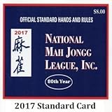 National Mah Jongg League 2016 Scorecard - Standard Print
