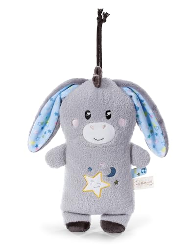 NICI Baby Einschlafhilfe Kuscheltier Esel Littledoo 25cm multifunktional in Geschenkbox - grau - Plüschtier für Babys und Kleinkinder zum Greifen, Knuddeln, Entdecken und Einschlafen - 61614 thumbnail 1