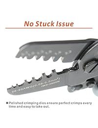 Iwiss Mini Micro abierta barril crimpadora herramientas funciona en AWG28   20 mermelada, Molex, Tyco, JST terminales y conectores