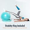 Exercise-Ball-Chair-55cm-65cm-75cm-Yoga-Ball-Stability-Ring-For-Pregnancy-Balance-Pilates-or-Birthing-Therapy-Use-at-Office-Gym-or-Home-Anti-Burst-and-Anti-Slip-Premium-Grade Exercise Ball Chair (55cm, 65cm & 75cm) - Yoga Ball & Stability Ring. For Pregnancy, Balance, Pilates or Birthing…