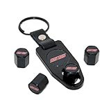 2010 2011 2012 2013 2014 2015 Camaro SS Valve Stem Caps Key Fob Chain Set Black