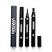 Eyeliner Stamp –2 Pens Double-sided Winged Eyeliner Pencil, Waterproof Smudgeproof Long Lasting Liquid Eyeliner Pencil, Vamp Style Wing, No Dipping Required(10mm Classic Black)