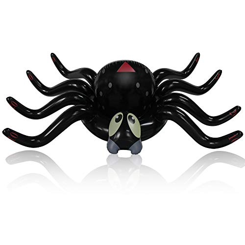 MeiGuiSha Halloween 50 Inch Huge Inflatable Spider Ring Toss Game with 8 Ring Toss...