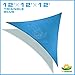 Windscreen4less® 12' x 12' x 12' Sun Shade Sail Canopy Blue - 3rd Generation - Commercial Grade - 5 Years Warranty (Custom Size Available)