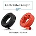 2 Pack 1/2 Inch Heat Shrink Tubing 3:1, Dual Wall Adhesive - Lined Premium Waterproof Heat Shrink Tube, Black & Red 4FT Each by KEBS_MALL