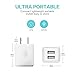 iPhone Charger,Canyso 2.4A 12W Dual Port USB Portable Travel Wall Charger with 5FT [2-PACK] Apple Lightning Cable Charging Cord for iPhone X / 8 / 7 / 6 / 6S / 6S Plus / 5S / 5C / 5 / iPad & more