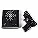 Gun Alarm Clock Shoot Alarm Clock Gun Clock Lock N Load Target Alarm Clock office gadgets (Black)