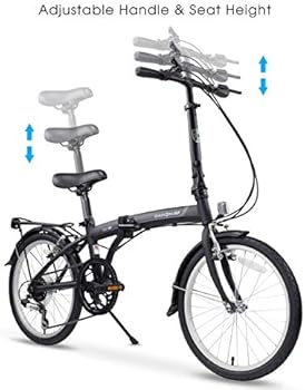 Dahon Suv D6 Folding Bike Lightweight Aluminum Frame 6 Speed Shimano Gears Foldable Bicycle For Adults Black Buy Online At Best Price In Uae Amazon Ae