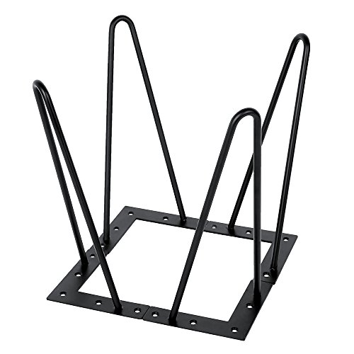 image for Boshen 3-Rod 2-Rod Table Desk Bar Hairpin Legs Metal Set of 4 6