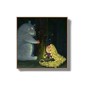 Framed Canvas Wall Art for Living Room, Bedroom Story Cartoon Princess Canvas Prints for Home Decoration Ready to Hanging - 16x16 inches