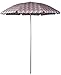 PICNIC TIME 5.5 Ft Portable Beach Umbrella, Lightweight UV Protection Sunshade with Tilt Pole & Carry Bag, Outdoor Canopy Umbrella for Beach, Sand, Pool, Patio, Camping, Travel, or Backyard Shade, (Vibe Collection - Navy Blue, Orange, & Gray Pattern)