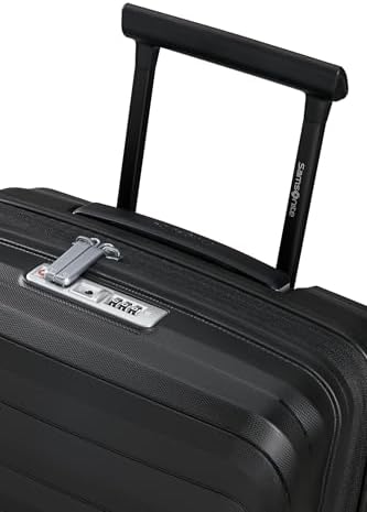 Neo Flux - Spinner S Slim, Bagage À Main Extensible, 55 cm, 39/45 L, Noir (Black)