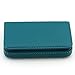 Birsppy Partstock(TM) Flip Style Leather Business Name Card Wallet/Holder 25 Cards Case 4L x 2.8W inches with Magnetic Shut.(Blue)