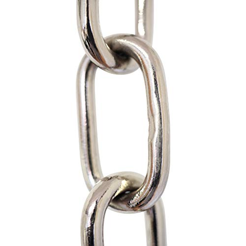 RCH Hardware CH-07W-PN-3 Brass Chandelier Chain, Polished Nickel (3 Feet)