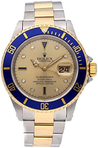 Submariner Mechanical (Automatic) Champagne Dial Mens Watch 16613 (Certified Pre-Owned)