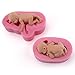 Sleeping Baby Silicone Molds, Beasea 2pcs Set Handmade Soap Mold DIY Baby Candy Fondant Molds Cake Toppers Cake Decoration Baking Tool Pink