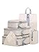 JJ POWER Travel Packing Cubes Luggage Packing Organizers with Bonus Shoe Bag