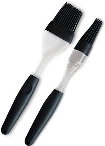 Eco-Friendly 2-Piece Silicone Basting Brushes Set: Food Grade Silicone Grilling &amp; Pastry Basting Tool / Anti-Slip, Easy-Grip Handles for Convenience In Cooking, Baking &amp; Grilling