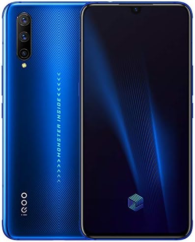 IQOO Pro 12G+128GB 4G Mobile Phone Snapdragon855 Plus 6.41" AMOLD 48.0MP NFC 4cameras 44W Super Charge 4500mAh Cellphone Support Google by-（Real Star Technology） (Blue 12+128gb)