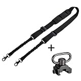 BOOSTEADY 2 Point Traditional Gun Sling Shoulder Strap Trigger Snap with QD Swivel Mount Adjustable