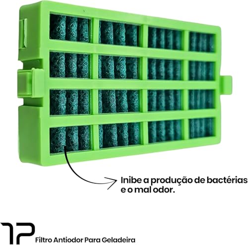Kit 2 Filtros Antiodor Para Geladeira Consul Bem Estar Compatível CRM45 CRM47 CRM49 CRM50 CRM51 CRM52 CRM55 CRM56 Carvão Ativado Antibacteriano Para Refrigerador