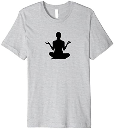 Mens Zen Budha Yoga Tee XL Heather Grey