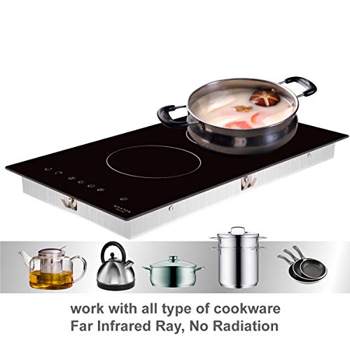 2 Ceramic+Cooktop+Burners+Electric+Control