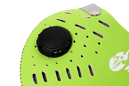 Dustproof Mask - Respirator Mask With Filtered Exhaust Gas Anti Pollen Allergy Half Face Mask (Green) - Thumbnail 2