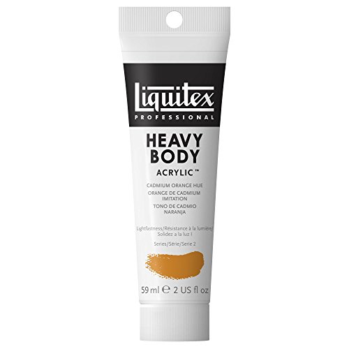 Liquitex Professional Heavy Body Acrylic Paint 2-oz tube, Cadmium Orange Hue