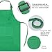 SINLAND Kids Apron with Pocket 2 Pack Adjustable Children Chef Apron for Cooking Baking Painting (M: 6-12 Years)