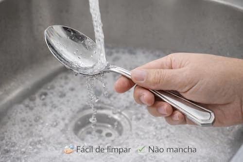 Conjunto de Talheres em Aço Inox Grosso Scazu – 24 Peças – Qualidade, Design Premium e Máxima Durabilidade