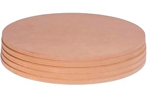 Penguin Pottery Bats 9 Inch Round Medex MDF Set of 5 - Round Pottery Wheel Bats Without Holes for Bat Pins - Pottery Bat for Small Hobby - Use Wet Clay to Fix in Place