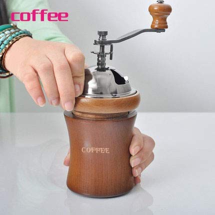 HKD Retro Handkurbel Kaffeemühle Tragbar Handschleifer für Kaffeebohnen Nüsse Gewürze Getreide – Bild 3
