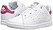 adidas Originals Kids Stan Smith Sneaker, FTWR White/FTWR White/Bold Pink, 8 US Unisex Toddler