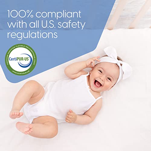 Milliard Memory Foam Crib Mattress, 2022 Edition, Flip Technology, Firm