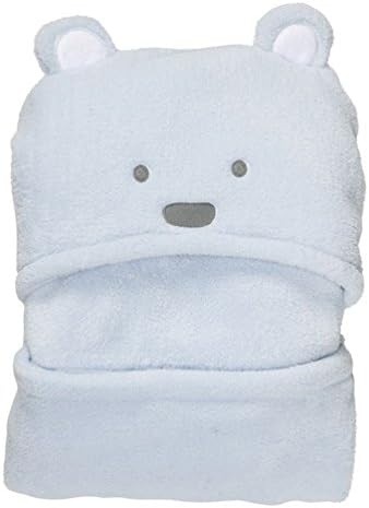 Animal Shape baby & kids bath hooded towel swaddling blanket (Sky Blue)