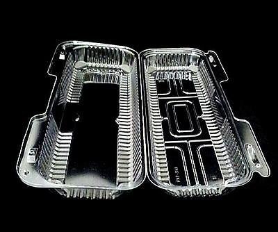 image for Durable Packaging Clear Plastic Hinged Take Out/Sub & Hoagie Container
