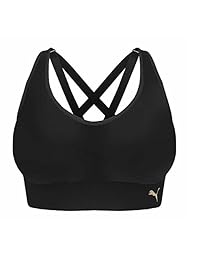 Puma - Sujetador deportivo sin costuras, espalda con tiras, copas extraíbles, sin etiqueta (2 unidades)