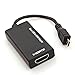 EXW® MHL Micro USB to HDMI Cable Adapter Samsung Galaxy S3 S4 S5 Note 2 Tab3 for HDTV (5 Pin Adapter).