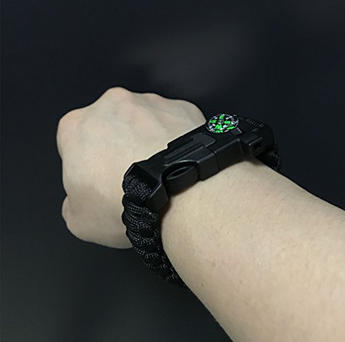 Adjustable-Survival-Bracelets-pack-of-4-Paracord-Compass-Fire-Starter-Loud-Whistle-Emergency-Knife-Hiking-Camping-Fishing-Hunting-Gear-2-colors