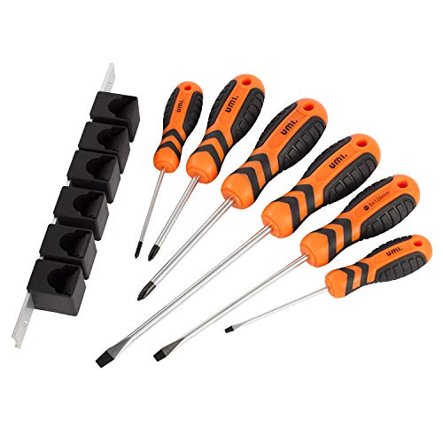 Amazon Brand - Umi Schraubendreher Set 6tlg. Magnetischer Schraubenziehersatz mit 3 Flachschlitz und 3 Kreuzschlitz… – Bild 5